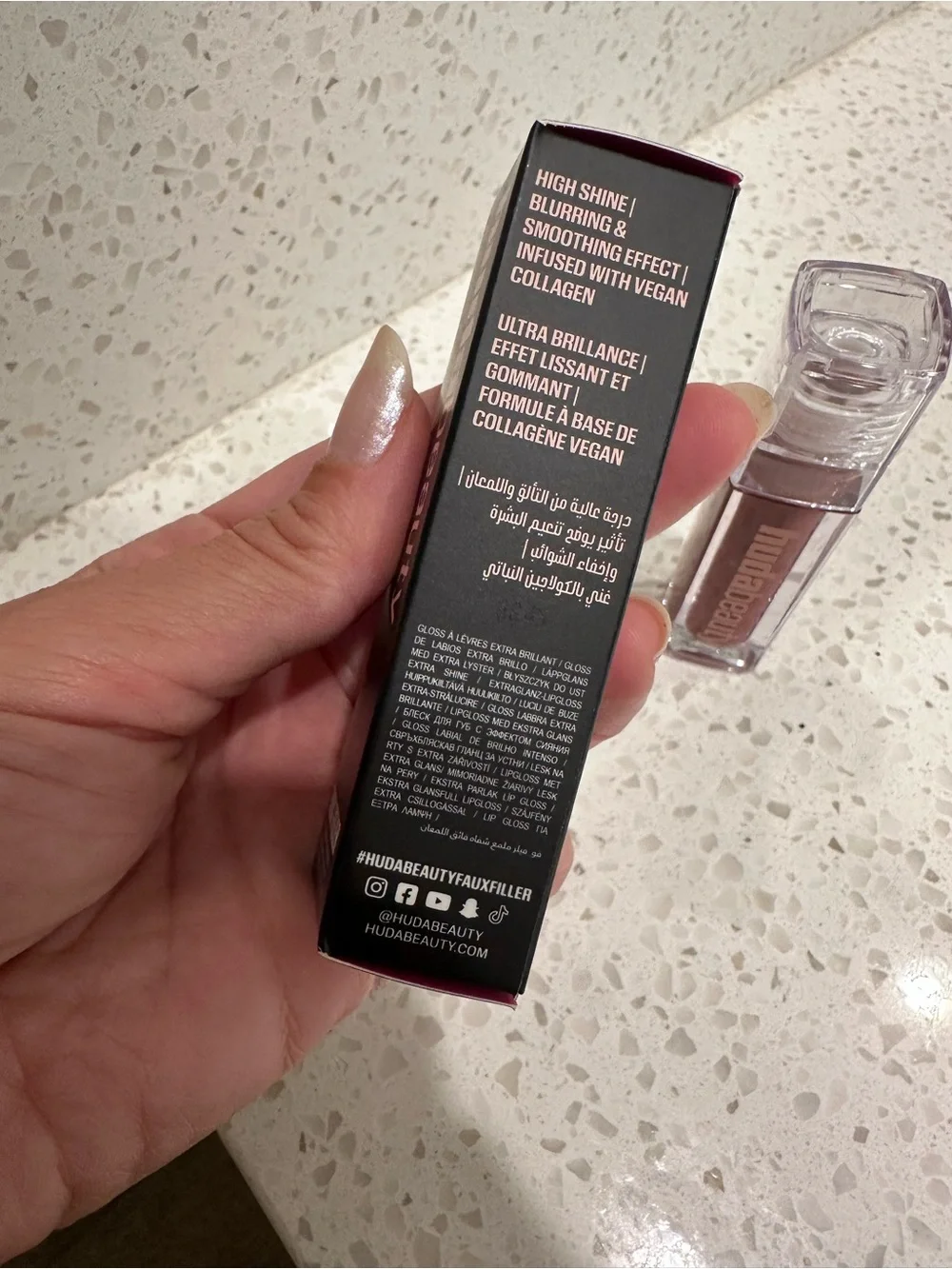 Huda Beauty Faux Filler Lip Gloss - Shade Posh